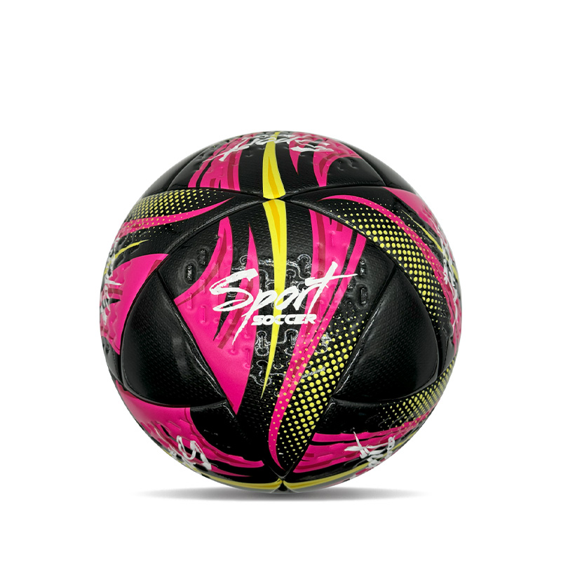 Balón de Fútbol Personalizado PU Doble Espejo Brillante Tamaño 5 Rosa, Balón de Regalo
