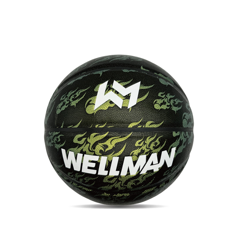 Balón de Baloncesto Deportivo Estampado de Colores de Cuero PU Higroscópico para Interior/Exterior