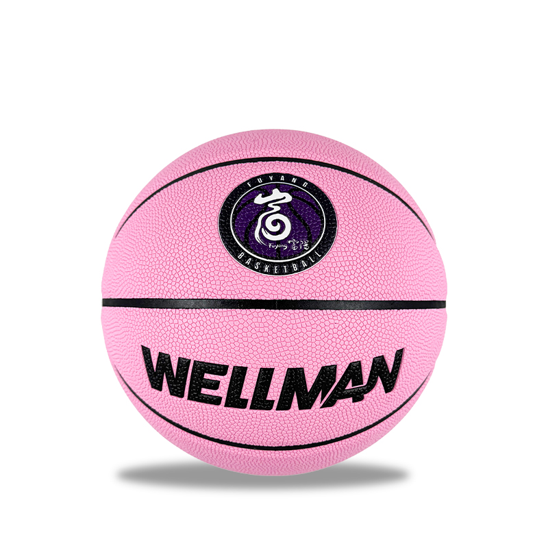 Baloncesto rosa absorbente de humedad tamaño 7, patrones y logotipos personalizables, certificaciones completas CE y CPC disponibles, ideal para personalización del equipo
