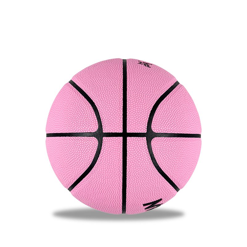 Baloncesto rosa absorbente de humedad tamaño 7, patrones y logotipos personalizables, certificaciones completas CE y CPC disponibles, ideal para personalización del equipo