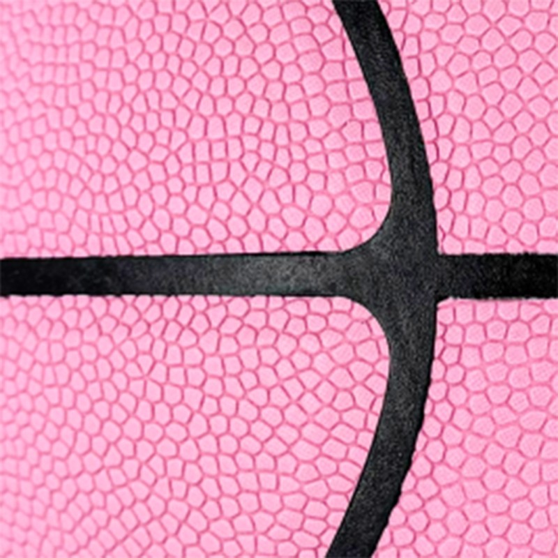Baloncesto rosa absorbente de humedad tamaño 7, patrones y logotipos personalizables, certificaciones completas CE y CPC disponibles, ideal para personalización del equipo