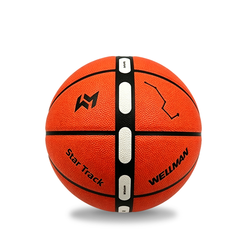 Baloncesto de PU medio dividido de 16 paneles con pegatinas de ranura para entrenamiento de trayectoria de vuelo