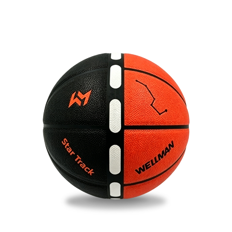 Baloncesto de PU medio dividido de 16 paneles con pegatinas de ranura para entrenamiento de trayectoria de vuelo