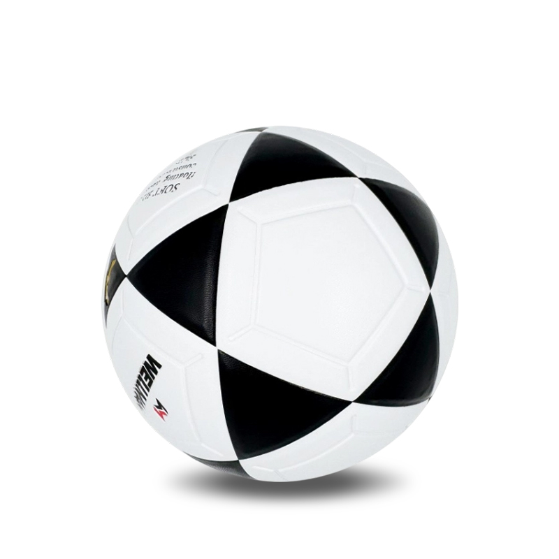 Fútbol americano en caliente de PU/PVC en blanco y negro, colores personalizables del logotipo exclusivo del equipo y del club