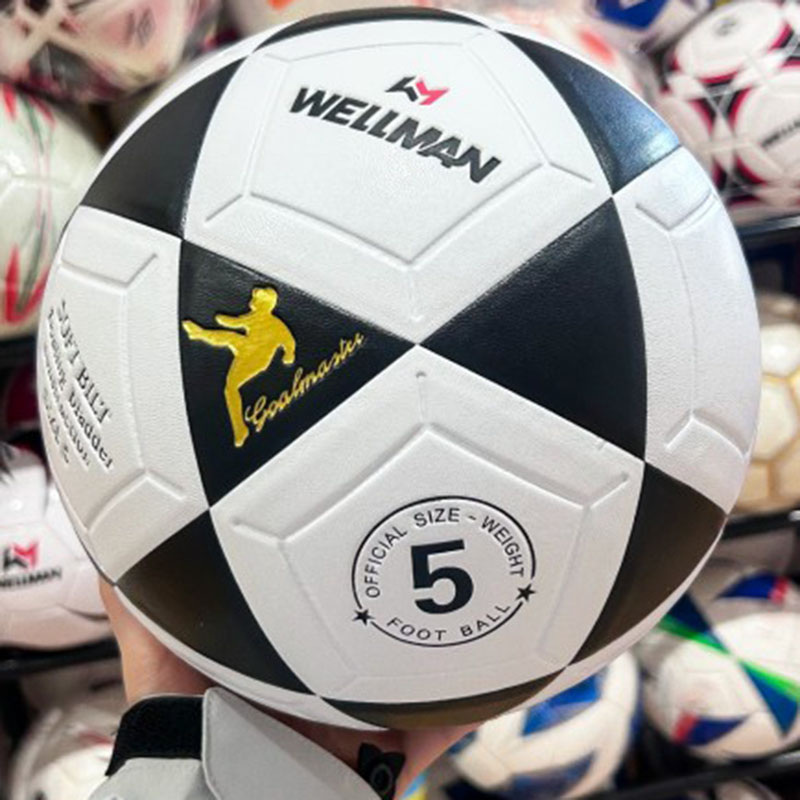 Fútbol americano en caliente de PU/PVC en blanco y negro, colores personalizables del logotipo exclusivo del equipo y del club