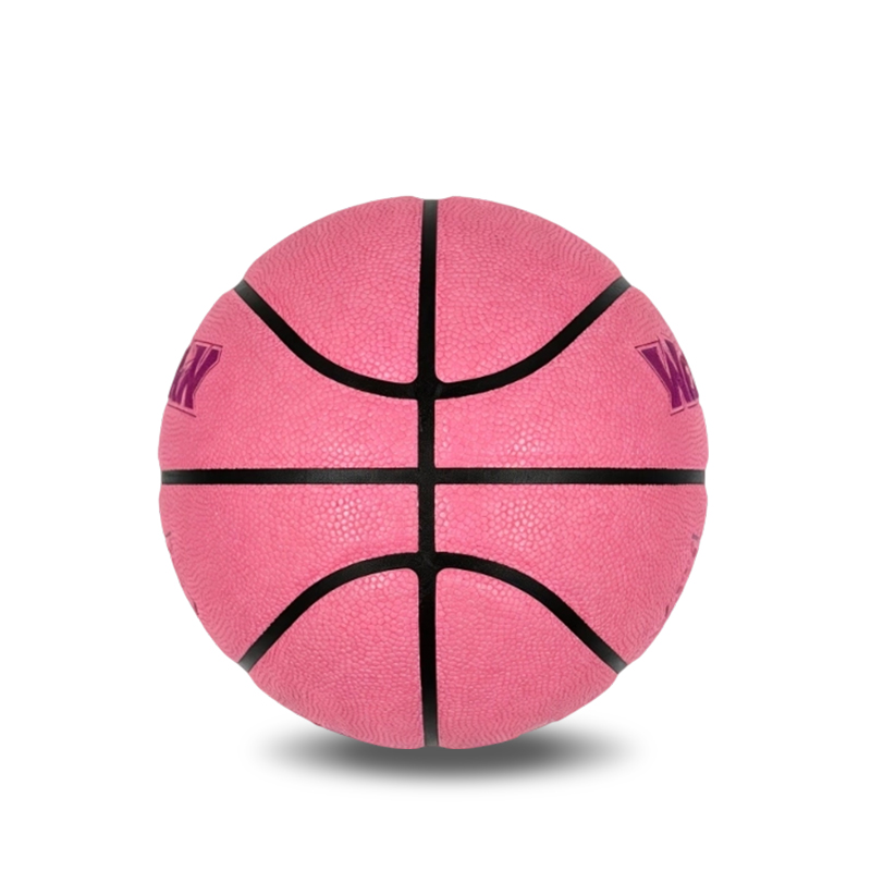 Estándar para mujer, 510–570 g, talla 6 Baloncesto con superposición rosa de PU que absorbe la humedad