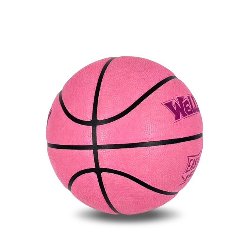 Estándar para mujer, 510–570 g, talla 6 Baloncesto con superposición rosa de PU que absorbe la humedad